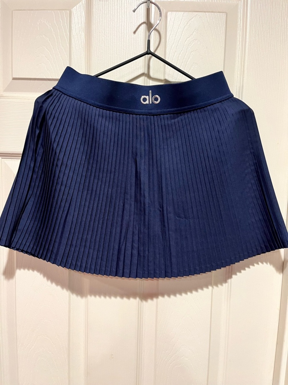 ALO Yoga Navy Pleated Skirt